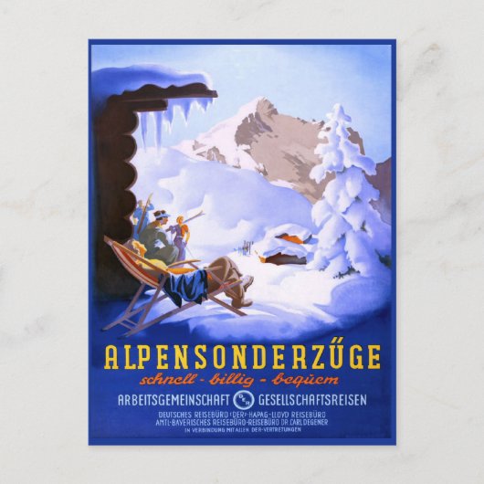 ALpensonderzuge, Duitsland Briefkaart (Voorkant)