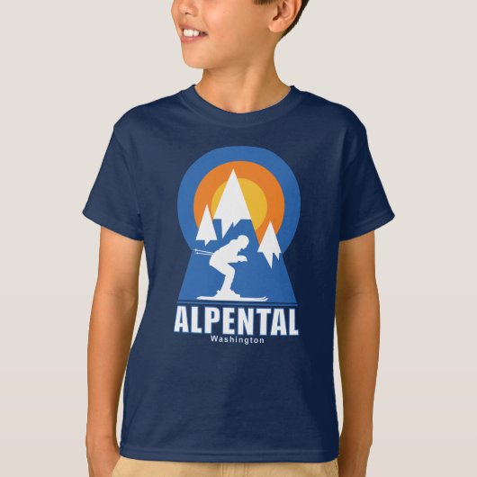 Alpental Ski Sunset T-shirt (Voorkant)