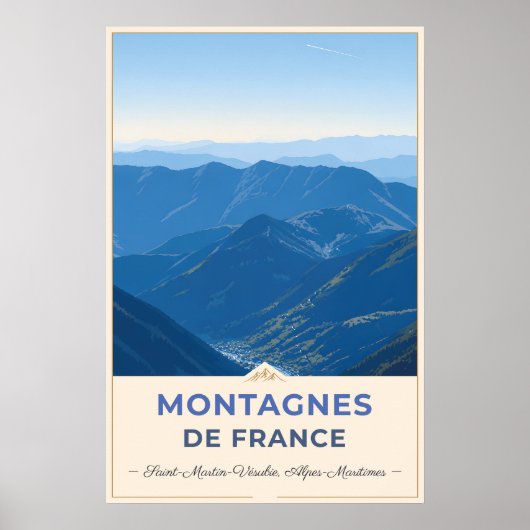 Alpenvalleien van de Franse Alpen Poster (Voorkant)
