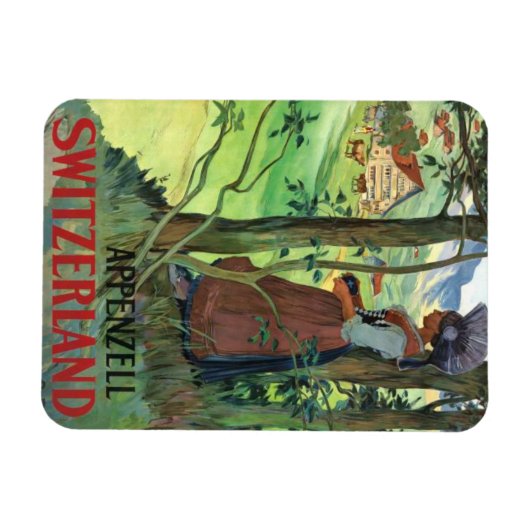 Alpenzell Zwitserland magneet (Horizontaal)