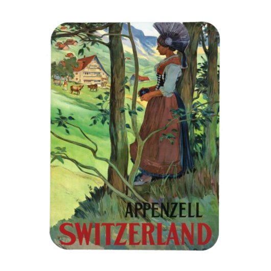 Alpenzell Zwitserland magneet (Verticaal)