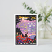 Alpes Route per auto Briefkaart (Staand voorkant)