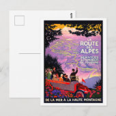 Alpes Route per auto Briefkaart (Voorkant / Achterkant)