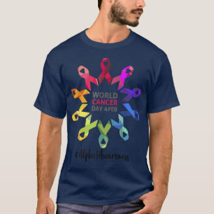 Alpha-1 Bewustmakingsdag van de Wereldkankerdag Al T-shirt
