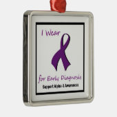 Alpha-1 Bewustmakingsorganisatie Metalen Ornament (Rechts)