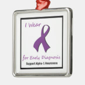 Alpha-1 Bewustmakingsorganisatie Metalen Ornament (Links)