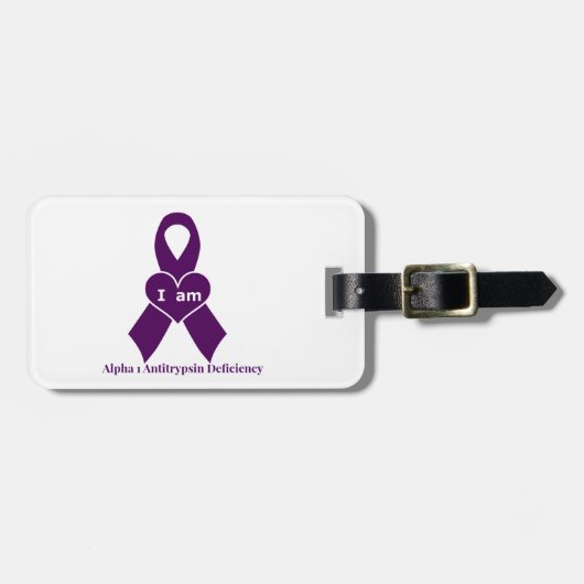 alpha-1-label met antitrypsine-deficiëntie bagagelabel (Voorkant horizontaal)