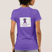 alpha-1-t-shirt met antitrypsine-deficiëntie t-shirt (Achterkant)