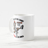 Alpha aan het hof Coyote in het wild Koffiemok (Voorkant links)