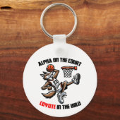 Alpha aan het hof Coyote in het wild Sleutelhanger (Voorkant)