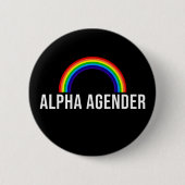 Alpha Agender Ronde Button 5,7 Cm (Voorkant)