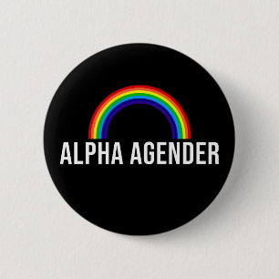 Alpha Agender Ronde Button 5,7 Cm