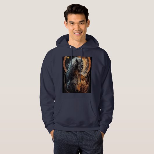"Alpha Avenger: Mannen Hoodie (Voorkant volledig)