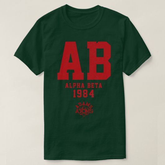 Alpha Beta AB 1984  frat Wraak van het Ner T-shirt (Design voorkant)