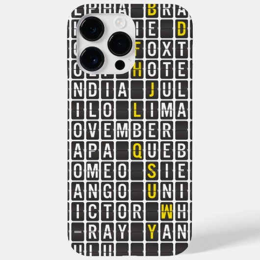 Alpha-Bravo-Charlie Case-Mate iPhone Case (Achterkant)