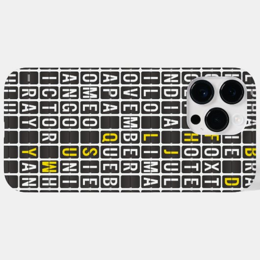 Alpha-Bravo-Charlie Case-Mate iPhone Case (Achterkant (horizontaal))