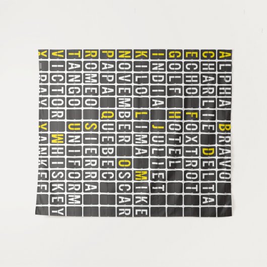 Alpha-Bravo-Charlie Wandkleed (Voorkant (horizontaal))