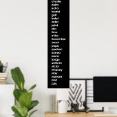 Alpha Bravo Charlie's van Leslie Peppers Poster (Thuiskantoor)