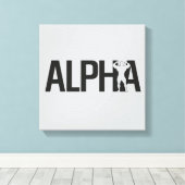 alpha canvas afdruk (Insitu (Houten vloer))