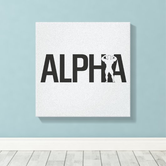 alpha canvas afdruk (Insitu (Houten vloer))