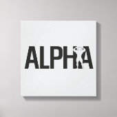 alpha canvas afdruk (Voorkant)