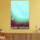 Alpha Centauri-ruimte-kunstposter Canvas Afdruk (Insitu (Woonkamer))