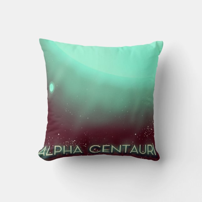 Alpha Centauri ruimte kunstposter Kussen (Voorkant)
