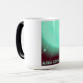Alpha Centauri ruimte kunstposter Magische Mok (Voorkant links)