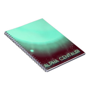 Alpha Centauri ruimte kunstposter Notitieboek