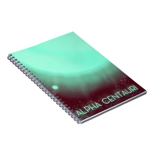 Alpha Centauri ruimte kunstposter Notitieboek (Rechterzijde)