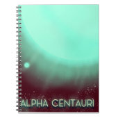 Alpha Centauri ruimte kunstposter Notitieboek (Voorkant)