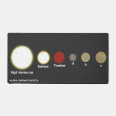 Alpha Centauri-systeem Bureaumat (Voorkant)