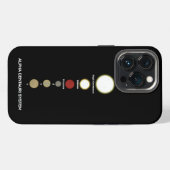Alpha Centauri-systeem iPhone Hoesje (Achterkant horizontaal)