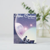 Alpha Centurai, een show, een ruimteschip Briefkaart (Staand voorkant)