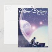 Alpha Centurai, een show, een ruimteschip Briefkaart (Voorkant / Achterkant)