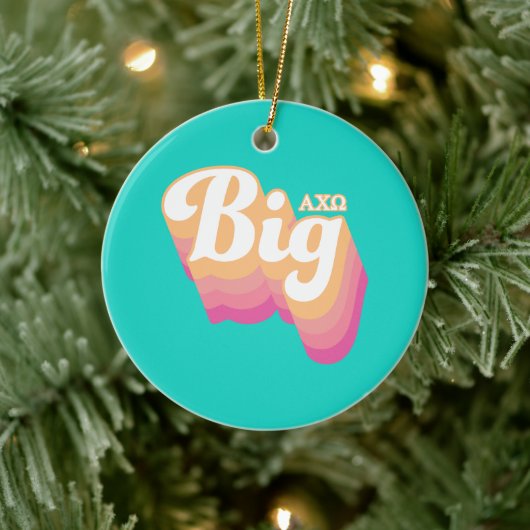 Alpha Chi Omega | Big Keramisch Ornament (Boom)