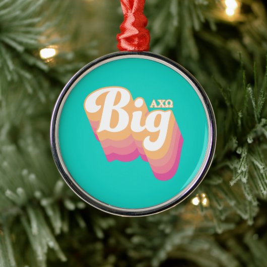 Alpha Chi Omega | Big Metalen Ornament (Boom)