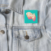 Alpha Chi Omega | Big Vierkante Button 5,1 Cm (In situ)