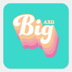 Alpha Chi Omega Big Vierkante Sticker