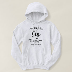 Alpha Chi Omega   Big Wreath Hoodie