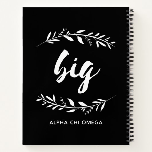 Alpha Chi Omega | Big Wreath Notitieboek (Achterkant)