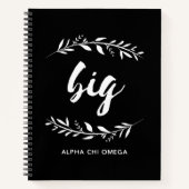 Alpha Chi Omega | Big Wreath Notitieboek (Voorkant)