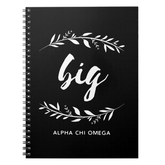 Alpha Chi Omega | Big Wreath Notitieboek (Voorkant)