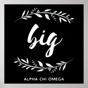 Alpha Chi Omega   Big Wreath Poster
