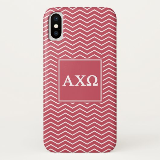 Alpha Chi Omega | Chevron Patroon Case-Mate iPhone Case (Achterkant)
