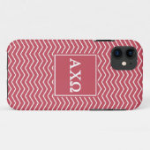 Alpha Chi Omega | Chevron Patroon Case-Mate iPhone Case (Achterkant (horizontaal))