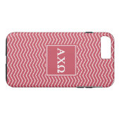 Alpha Chi Omega | Chevron Patroon Case-Mate iPhone Case (Achterkant (Horizontaal))