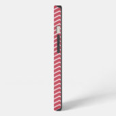 Alpha Chi Omega | Chevron Patroon iPhone Hoesje (Linkerkant)
