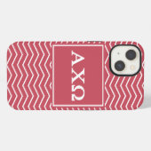 Alpha Chi Omega | Chevron Patroon iPhone Hoesje (Achterkant horizontaal)