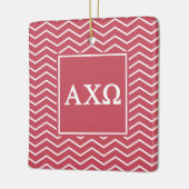 Alpha Chi Omega | Chevron Patroon Keramisch Ornament (Links)